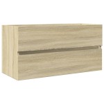vidaXL Dulap de chiuvetă, stejar sonoma, 90x38,5x45 cm, PAL vidaXL Dulap de chiuvetă, stejar sonoma, 90x38,5x45 cm, PAL