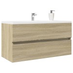 vidaXL Dulap de chiuvetă, stejar sonoma, 90x38,5x45 cm, PAL vidaXL Dulap de chiuvetă, stejar sonoma, 90x38,5x45 cm, PAL