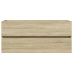 vidaXL Dulap chiuvetă baie stejar sonoma 100x38,5x45 cm lemn prelucrat vidaXL Dulap chiuvetă baie stejar sonoma 100x38,5x45 cm lemn prelucrat
