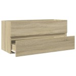vidaXL Dulap chiuvetă baie stejar sonoma 100x38,5x45 cm lemn prelucrat vidaXL Dulap chiuvetă baie stejar sonoma 100x38,5x45 cm lemn prelucrat