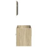vidaXL Dulap de baie cu oglindă, stejar sonoma, 80x38,5x45 cm vidaXL Dulap de baie cu oglindă, stejar sonoma, 80x38,5x45 cm