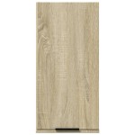 vidaXL Dulap de baie montat pe perete, stejar sonoma, 32x20x67 cm