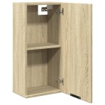 vidaXL Dulap de baie montat pe perete, stejar sonoma, 32x20x67 cm