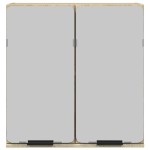 vidaXL Dulap oglindă baie stejar sonoma 64,5x20x66,5 cm lemn prelucrat vidaXL Dulap oglindă baie stejar sonoma 64,5x20x66,5 cm lemn prelucrat