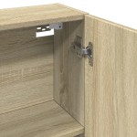 vidaXL Dulap oglindă baie stejar sonoma 64,5x20x66,5 cm lemn prelucrat vidaXL Dulap oglindă baie stejar sonoma 64,5x20x66,5 cm lemn prelucrat