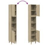 vidaXL Dulap de baie, stejar sonoma, 30x30x190 cm, lemn prelucrat vidaXL Dulap de baie, stejar sonoma, 30x30x190 cm, lemn prelucrat