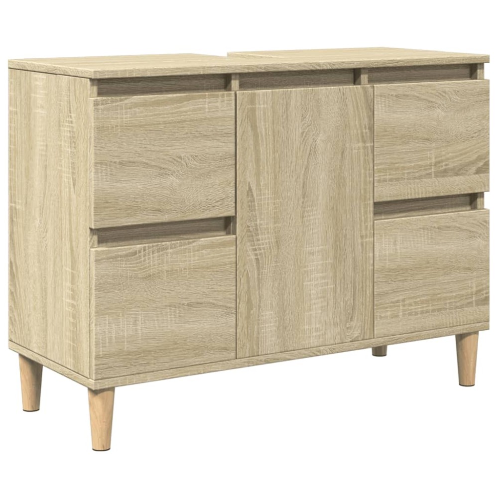 vidaXL Dulap de chiuvetă, stejar sonoma, 80x33x60 cm, lemn prelucrat