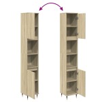vidaXL Dulap de baie, stejar sonoma, 30x30x190 cm, lemn prelucrat vidaXL Dulap de baie, stejar sonoma, 30x30x190 cm, lemn prelucrat