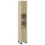 vidaXL Dulap de baie, stejar sonoma, 30x30x190 cm, lemn prelucrat vidaXL Dulap de baie, stejar sonoma, 30x30x190 cm, lemn prelucrat