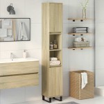vidaXL Dulap de baie, stejar sonoma, 30x30x190 cm, lemn prelucrat vidaXL Dulap de baie, stejar sonoma, 30x30x190 cm, lemn prelucrat
