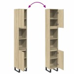 vidaXL Dulap de baie, stejar sonoma, 30x30x190 cm, lemn prelucrat vidaXL Dulap de baie, stejar sonoma, 30x30x190 cm, lemn prelucrat