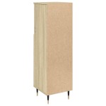 vidaXL Dulap de baie, stejar sonoma, 30x30x100 cm, lemn prelucrat