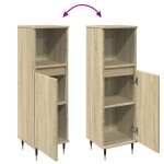 vidaXL Dulap de baie, stejar sonoma, 30x30x100 cm, lemn prelucrat