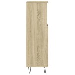 vidaXL Dulap de baie, stejar sonoma, 30x30x100 cm, lemn prelucrat