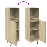 vidaXL Dulap de baie, stejar sonoma, 30x30x100 cm, lemn prelucrat