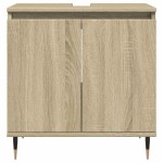 vidaXL Dulap de baie, stejar sonoma, 58x33x60 cm, lemn prelucrat