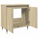 vidaXL Dulap de baie, stejar sonoma, 58x33x60 cm, lemn prelucrat