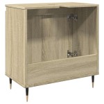 vidaXL Dulap de baie, stejar sonoma, 58x33x60 cm, lemn prelucrat