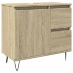 vidaXL Dulap de baie, stejar sonoma, 65x33x60 cm, lemn prelucrat vidaXL Dulap de baie, stejar sonoma, 65x33x60 cm, lemn prelucrat
