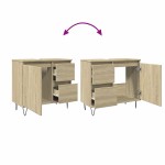 vidaXL Dulap de baie, stejar sonoma, 65x33x60 cm, lemn prelucrat vidaXL Dulap de baie, stejar sonoma, 65x33x60 cm, lemn prelucrat