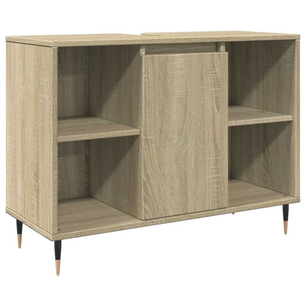 vidaXL Dulap pentru baie, stejar sonoma, 80x33x60 cm, lemn compozit