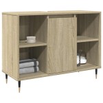 vidaXL Dulap pentru baie, stejar sonoma, 80x33x60 cm, lemn compozit vidaXL Dulap pentru baie, stejar sonoma, 80x33x60 cm, lemn compozit