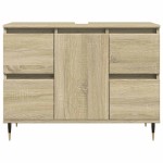 vidaXL Dulap pentru baie, stejar sonoma, 80x33x60 cm, lemn compozit vidaXL Dulap pentru baie, stejar sonoma, 80x33x60 cm, lemn compozit
