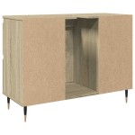 vidaXL Dulap pentru baie, stejar sonoma, 80x33x60 cm, lemn compozit vidaXL Dulap pentru baie, stejar sonoma, 80x33x60 cm, lemn compozit