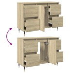 vidaXL Dulap pentru baie, stejar sonoma, 80x33x60 cm, lemn compozit vidaXL Dulap pentru baie, stejar sonoma, 80x33x60 cm, lemn compozit