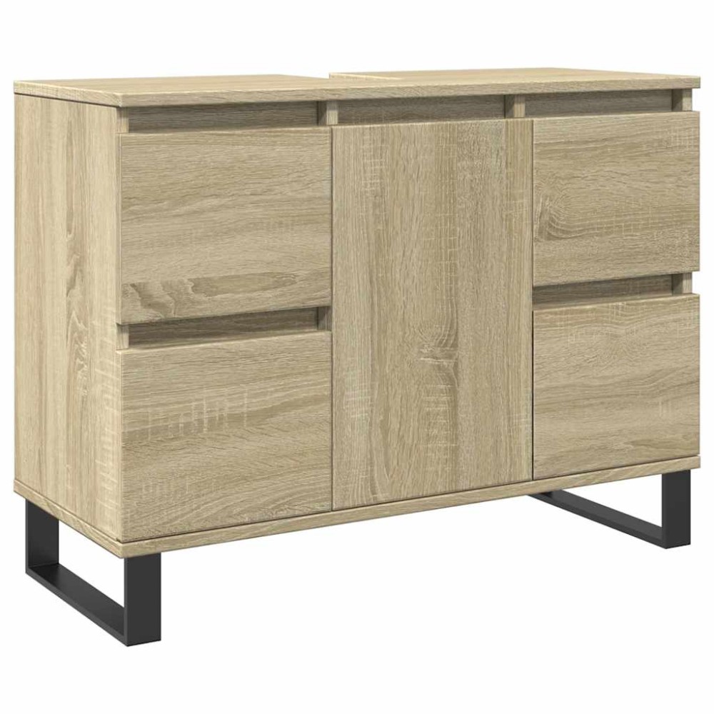 vidaXL Dulap pentru baie, stejar sonoma, 80x33x60 cm, lemn compozit