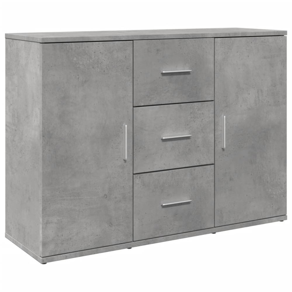 vidaXL Dulap, gri beton, 90,5x29,5x65 cm, lemn prelucrat