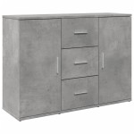 vidaXL Dulap, gri beton, 90,5x29,5x65 cm, lemn prelucrat