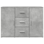 vidaXL Dulap, gri beton, 90,5x29,5x65 cm, lemn prelucrat