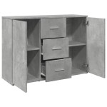 vidaXL Dulap, gri beton, 90,5x29,5x65 cm, lemn prelucrat