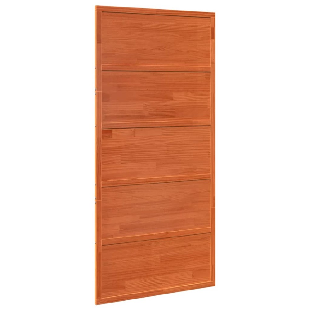 vidaXL Ușă de hambar, maro ceruit, 100x208 cm, lemn masiv de pin