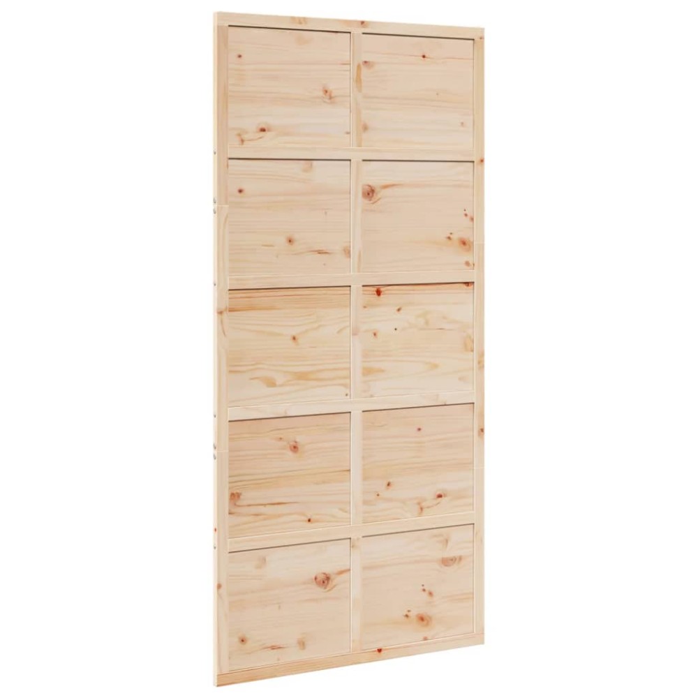 vidaXL Ușă de hambar, 100x208 cm, lemn masiv de pin