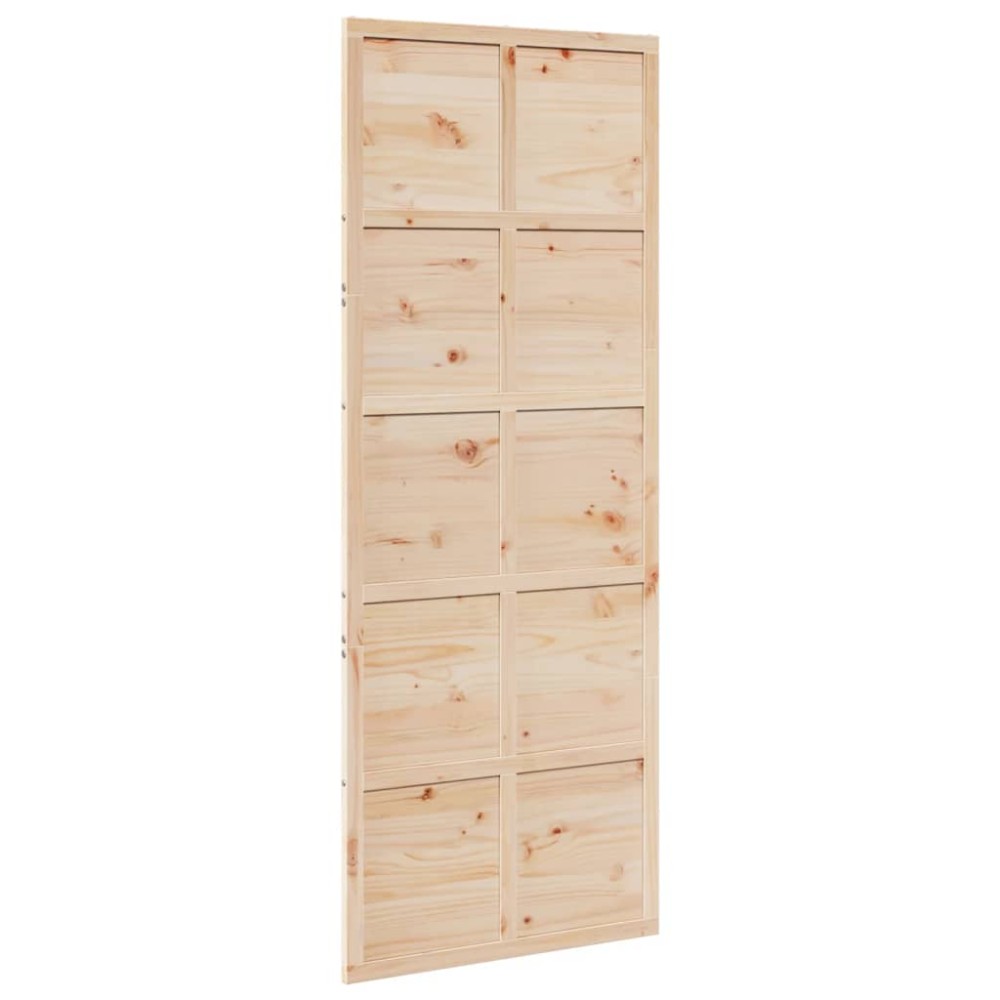 vidaXL Ușă de hambar, 80x208 cm, lemn masiv de pin