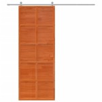 vidaXL Ușă de hambar, maro ceruit, 80x208 cm, lemn masiv de pin vidaXL Ușă de hambar, maro ceruit, 80x208 cm, lemn masiv de pin