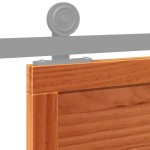 vidaXL Ușă de hambar, maro ceruit, 80x208 cm, lemn masiv de pin vidaXL Ușă de hambar, maro ceruit, 80x208 cm, lemn masiv de pin