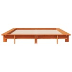 vidaXL Cadru de pat fără saltea, maro ceruit 140x200 cm lemn masiv pin vidaXL Cadru de pat fără saltea, maro ceruit 140x200 cm lemn masiv pin