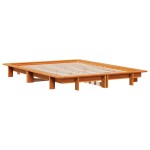 vidaXL Cadru de pat fără saltea, maro ceruit 140x200 cm lemn masiv pin vidaXL Cadru de pat fără saltea, maro ceruit 140x200 cm lemn masiv pin