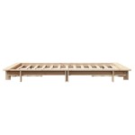 vidaXL Cadru de pat fără saltea, 120x190 cm, lemn masiv pin vidaXL Cadru de pat fără saltea, 120x190 cm, lemn masiv pin