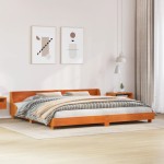 vidaXL Cadru de pat fără saltea, maro ceruit 180x200 cm lemn masiv pin vidaXL Cadru de pat fără saltea, maro ceruit 180x200 cm lemn masiv pin