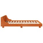 vidaXL Cadru de pat fără saltea, maro ceruit 150x200 cm lemn masiv pin vidaXL Cadru de pat fără saltea, maro ceruit 150x200 cm lemn masiv pin