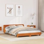 vidaXL Cadru de pat fără saltea, maro ceruit 140x200 cm lemn masiv pin vidaXL Cadru de pat fără saltea, maro ceruit 140x200 cm lemn masiv pin