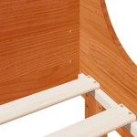 vidaXL Cadru de pat fără saltea, maro ceruit 140x200 cm lemn masiv pin vidaXL Cadru de pat fără saltea, maro ceruit 140x200 cm lemn masiv pin