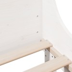 vidaXL Cadru de pat fără saltea, alb, 120x200 cm, lemn masiv pin vidaXL Cadru de pat fără saltea, alb, 120x200 cm, lemn masiv pin