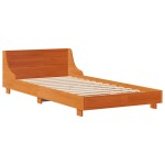 vidaXL Pat de zi fără saltea, maro ceruit, 90x200 cm, lemn masiv pin vidaXL Pat de zi fără saltea, maro ceruit, 90x200 cm, lemn masiv pin