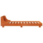 vidaXL Pat de zi fără saltea, maro ceruit, 90x200 cm, lemn masiv pin vidaXL Pat de zi fără saltea, maro ceruit, 90x200 cm, lemn masiv pin