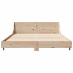 vidaXL Cadru de pat fără saltea, 140x190 cm, lemn masiv de pin vidaXL Cadru de pat fără saltea, 140x190 cm, lemn masiv de pin